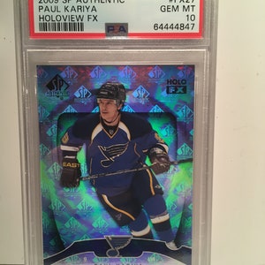 Paul Kariya 2009 SP Authentic Holoview FX - Hall of Fame - PSA 10 Gem Mint - Graded Encased