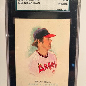 2006 Topps Allen & Ginter Nolan Ryan #266 SGC 100 Pristine Graded Encased