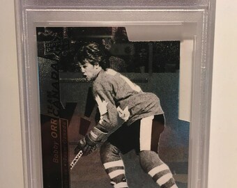 Troqueles del equipo canadiense Black Diamond de Upper Deck 2010 Bobby Orr PSA 10 - Clasificados y encapsulados Salón de la Fama de los Bruins