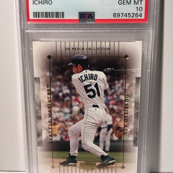 Ichiro 2003 Upper Deck Patch Collection PSA 10 Gem Mint Mariners Graded Encased Rare