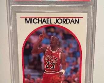 1989 Hoops Michael Jordan Chicago Bulls PSA 9 Mint Hall of Famer