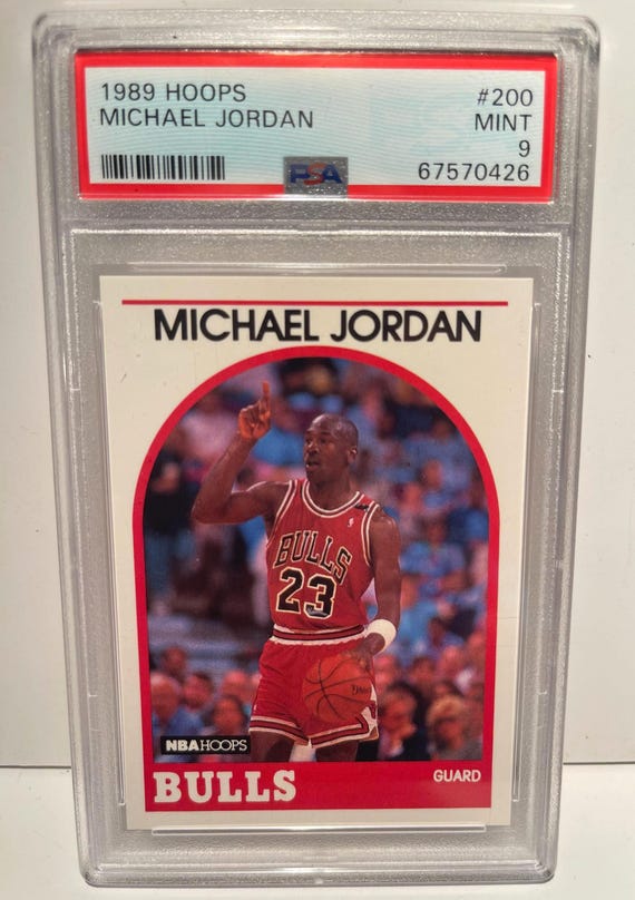 1989 Hoops Michael Jordan Chicago Bulls PSA 9 Mint Hall of Famer