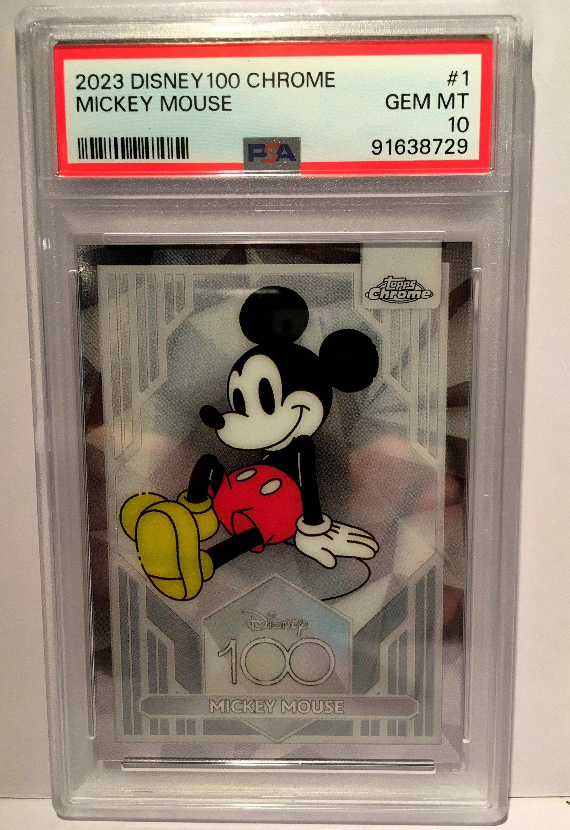 2023 Topps Chrome Disney 100 Mickey Mouse #1 PSA 10 Rare 2023 Topps Chrome Disney 100 Mickey Mouse #1 PSA 10 Rare
