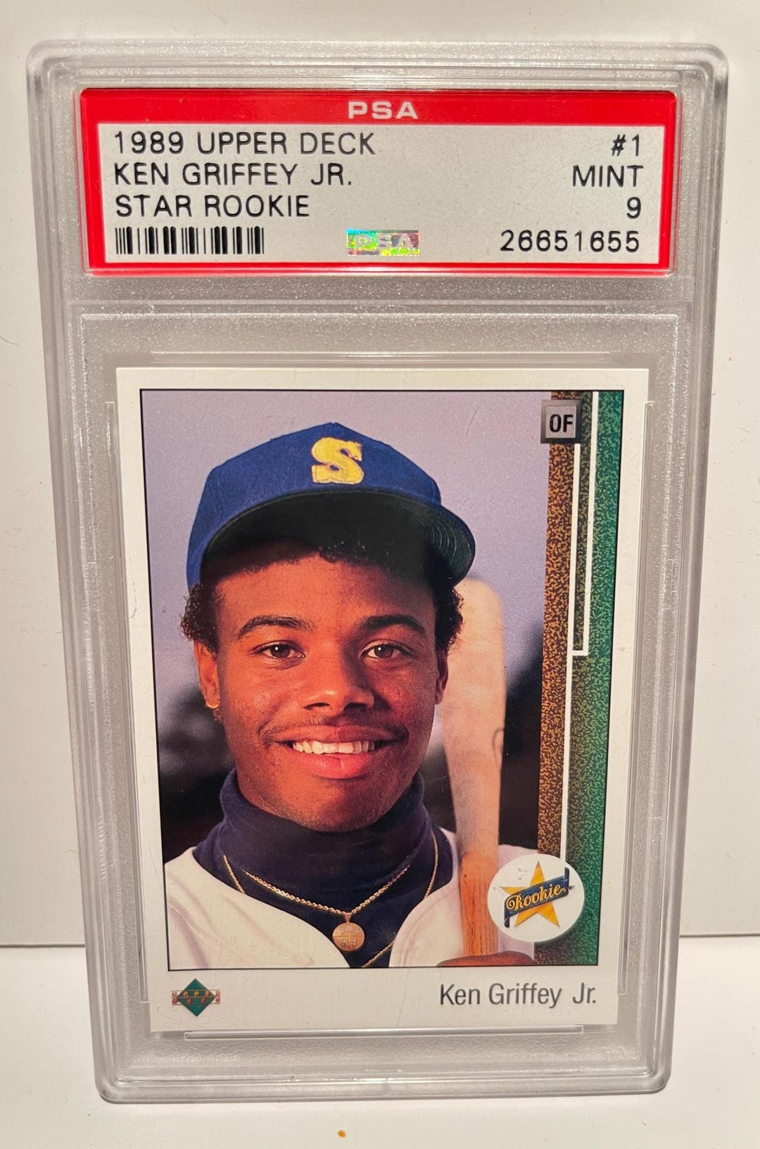 Ken Griffey Jr 1989 Upper Deck Rookie Graded/encased