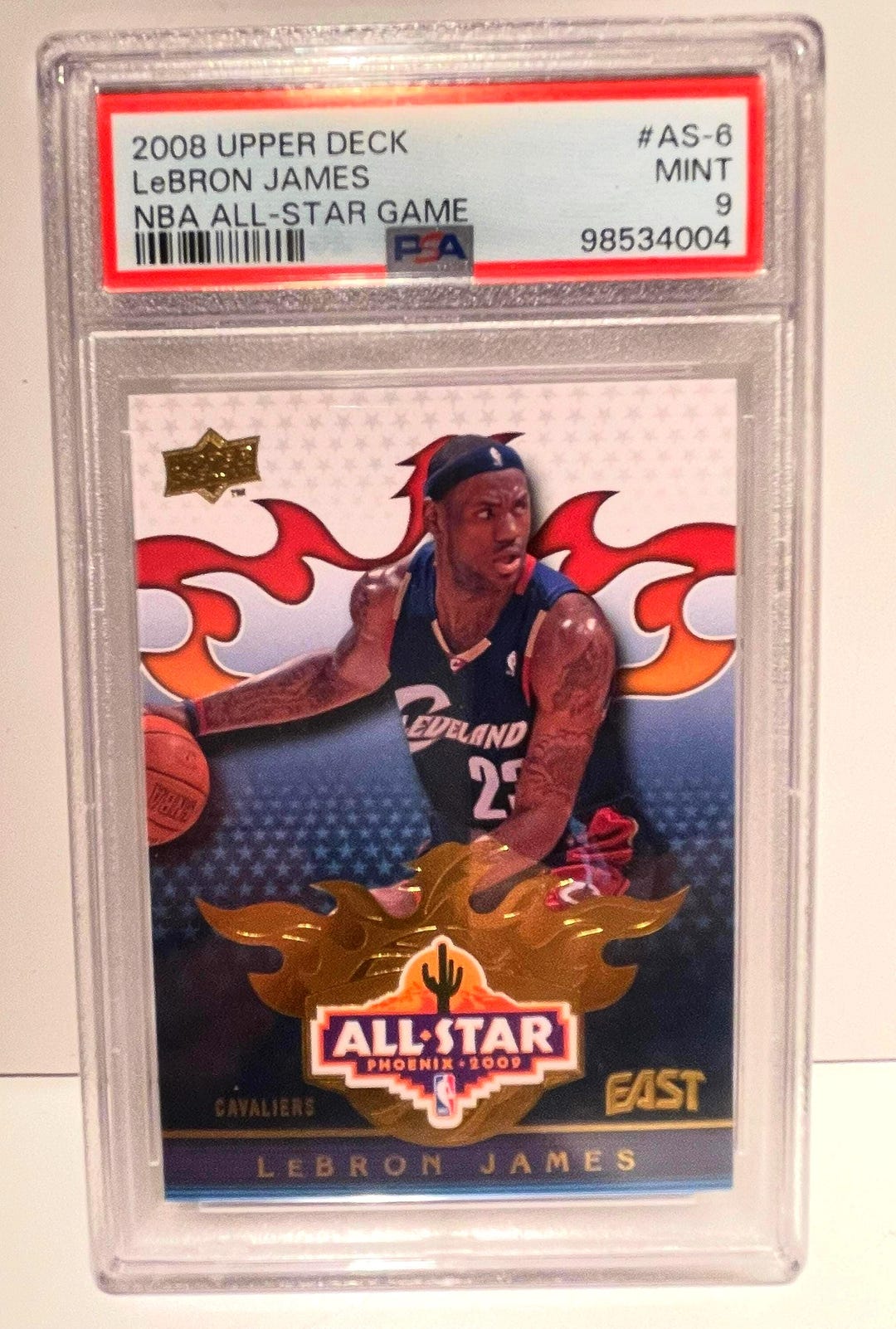 2008 Upper Deck NBA All Star Game -- Lebron James PSA 9 - Graded