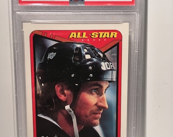 1990 O-Pee-Chee OPC Hockey #199 Wayne Gretzky Kings HOF PSA 10 Gem Mint - Gegradeerd Encased
