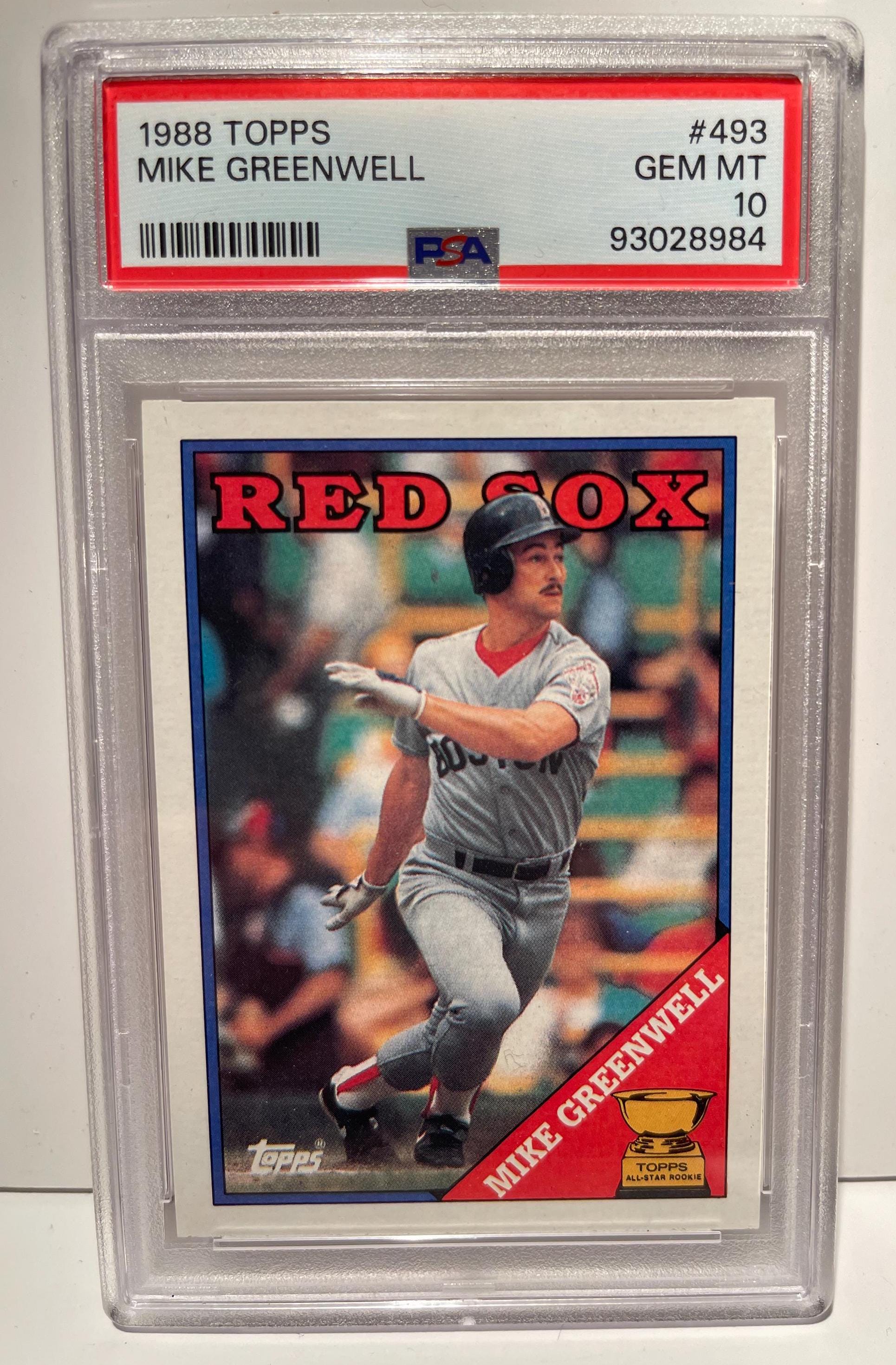 Mike Greenwell 1988 Topps Gold Cup Rookie PSA 10 Gem Mint Boston