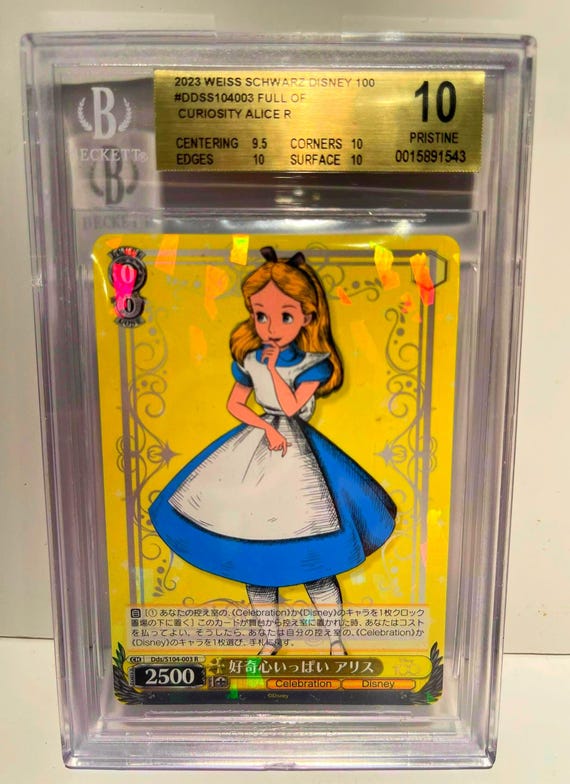 好奇心いっぱい アリス SP PSA10 Disney100 2023 Weiss Schwarz Disney 100 Alice Full of Curiosity BGS 10