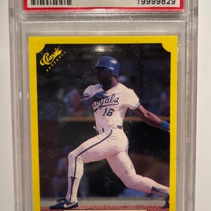 1987 Classic Travel Yellow--- Bo Jackson PSA 9 --- Royals Raiders Two Sports! Graded Authenticated Encased