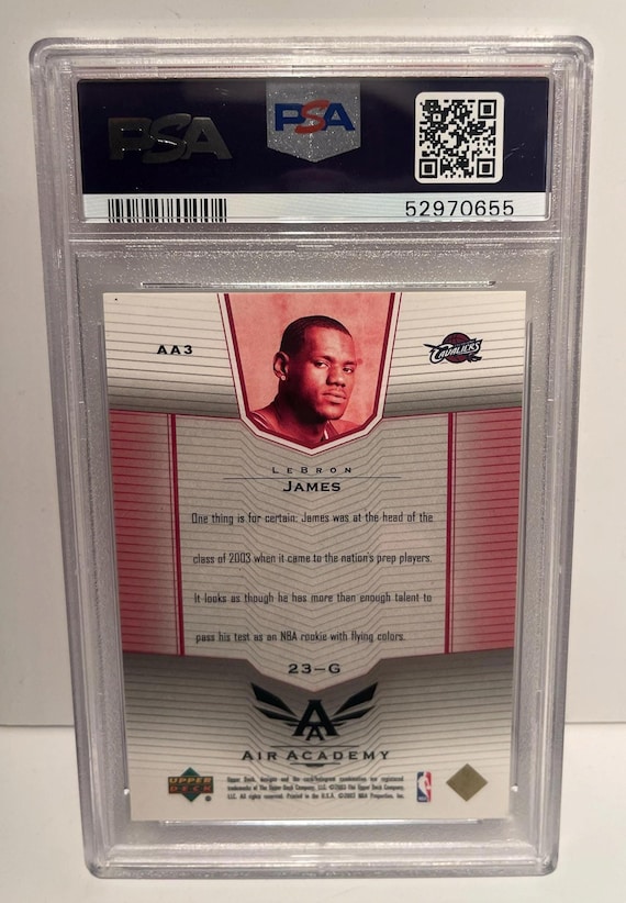 2003 Upper Deck Air Academy Lebron James PSA 10 Gem Mint Rookie RC 