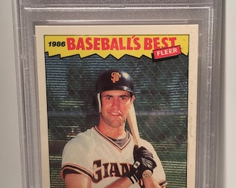 Will Clark 1986 Fleer Baseball's Best Rookie Card PSA 10 - Graded Authenticated & Encased by PSA - Gem Mint!