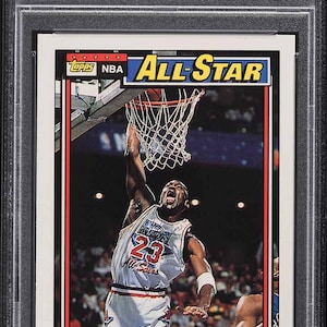 1992 Topps Michael Jordan #115 PSA 9 Graded Encased Vintage