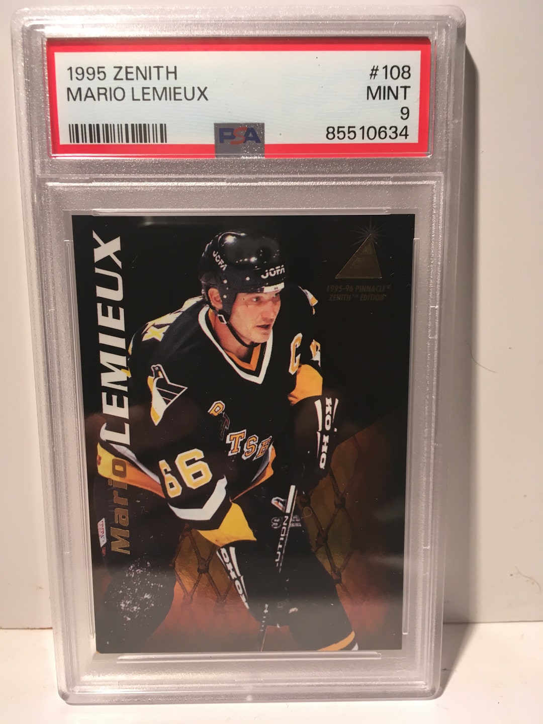 Mario Lemieux 1995 Zenith #108 PSA 9 Mint - Graded Encased - Etsy