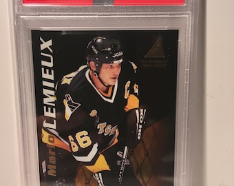 Mario Lemieux 1995 Zenith #108 PSA 9 Mint - Graderad Inkapslad