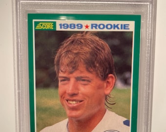 Troy Aikman Rookie Card 490 1989 Score #270 Troy Aikman Rookie