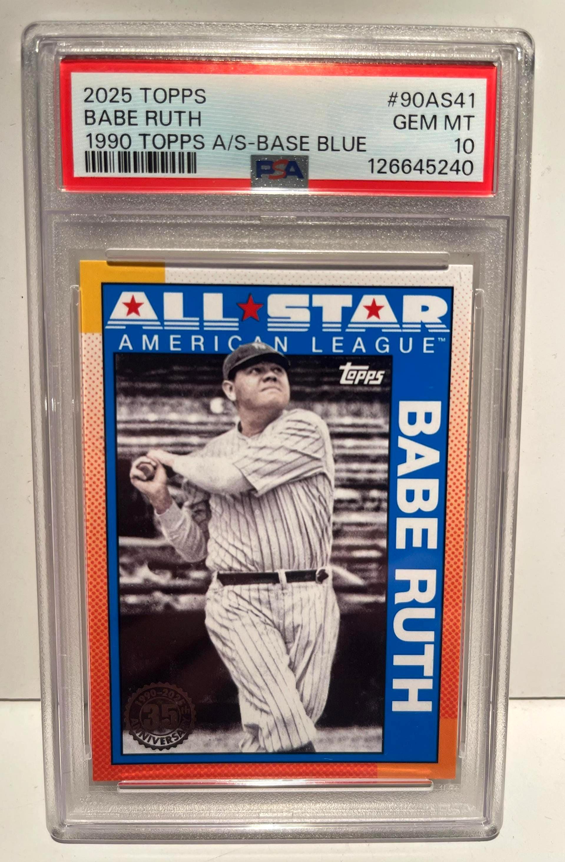 Babe Ruth Blue Card - Etsy