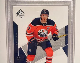 2018 Upper Deck SP Authentic Connor McDavid #20 PSA 10 Edmonton Oilers Graded Encased