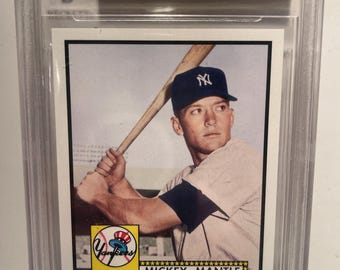 2006 Topps 1952 Rookie of Week #1 Mickey Mantle Baseball Card Graded BGS 9,5 True Gem