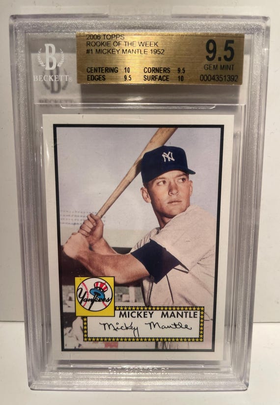 graded mickey mantle cards Mickey Mantle 1966 Topps Card #50 SGC Graded 4 main image 1