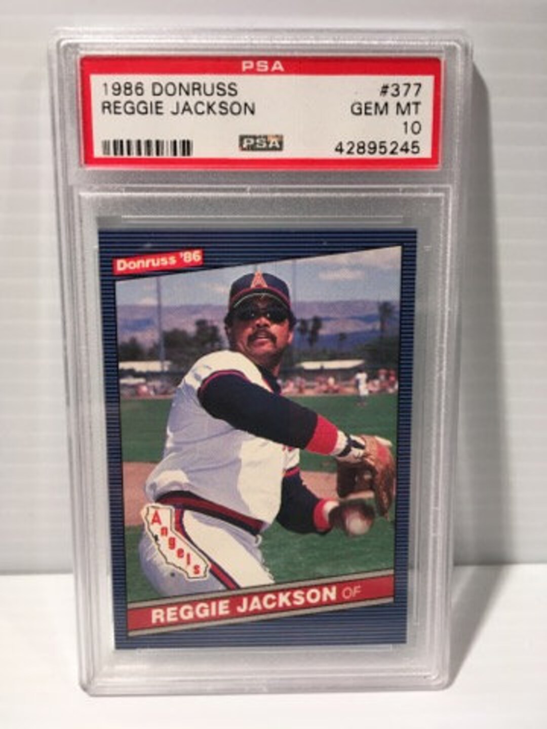 Reggie Jackson California Angels Collectible Baseball Card Lot at