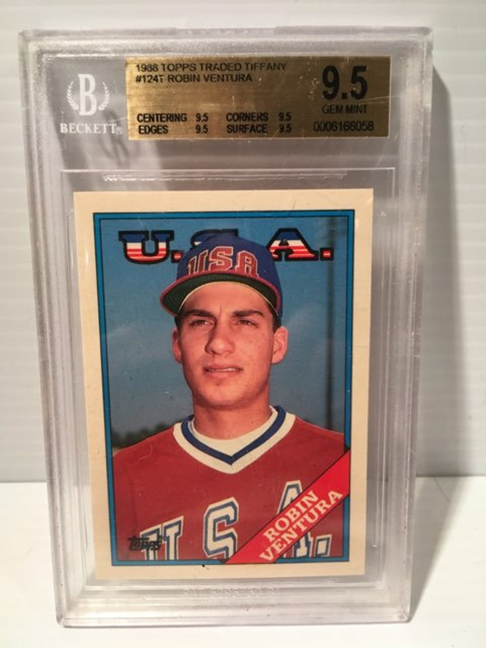 Robin Ventura 1988 Topps Traded Tiffany Rookie Card BGS 9.5 Etsy