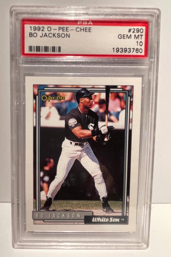 rare bo jackson baseball cards Amazon.com: RARE BO JACKSON BASEBALL SPORTFLICS & TOPPS FUTURE STARS 2  ROOKIE CARD LOT GRADED PSA MINT 9 ROYALS SUPERSTAR ATHLETE : 其他產品 main image 1