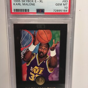 Karl Malone 1995 Skybox E-XL #83 PSA 10 Jazz - Rare Card