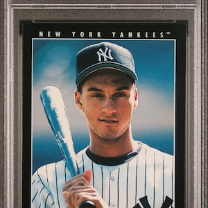 Derek Jeter 1993 Pinnacle Rookie RC - Graded Authenticated Encased - PSA 9 Mint - Yankees Legend