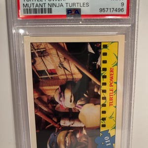 Turtle Power! 1990 Topps Teenage Mutant Ninja Turtles #110 PSA 9 - Graded Encased