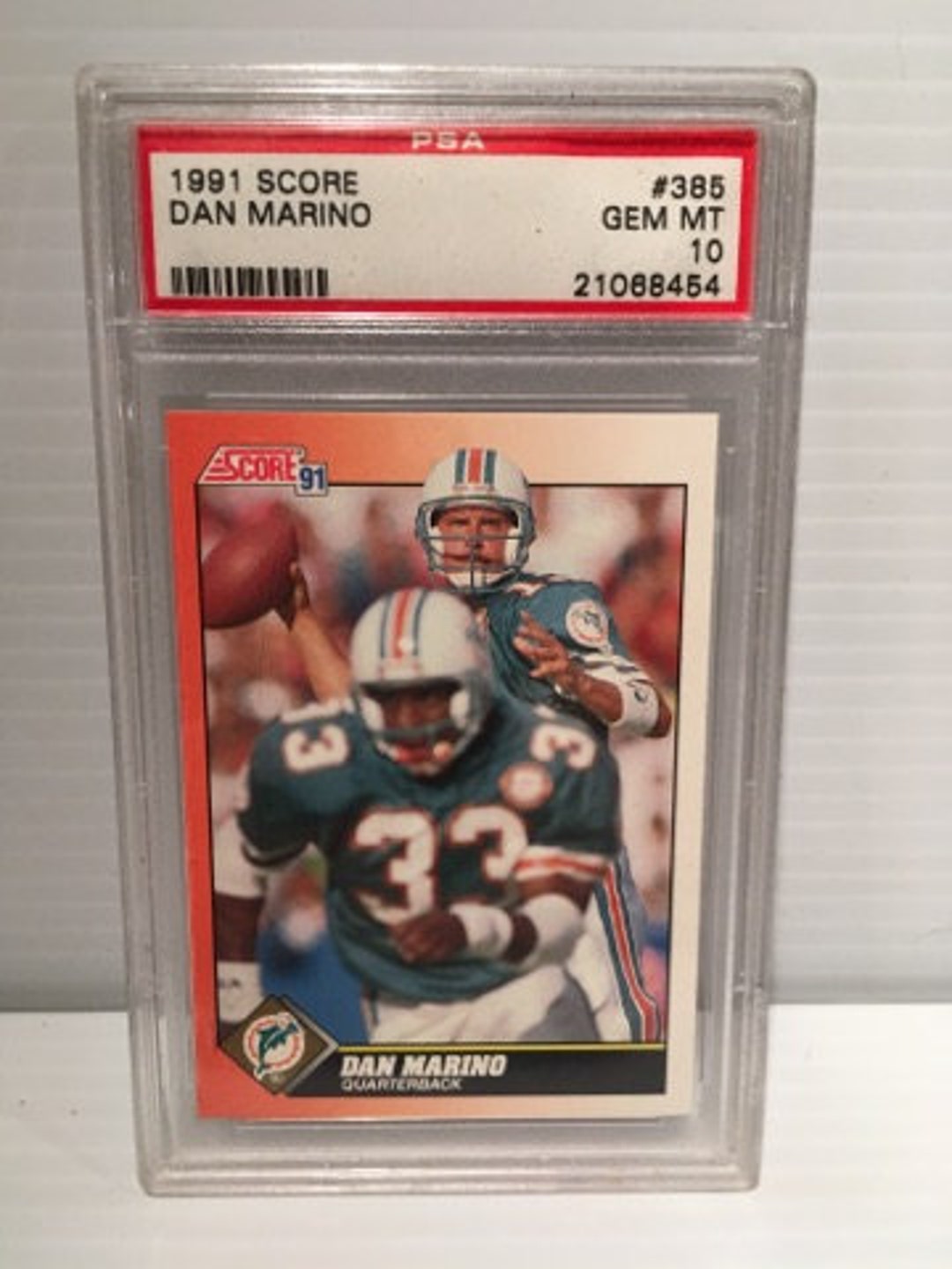 PSA 10 DAN MARINO 1984 TOPPS FOOTBALL ROOKIE MIAMI DOLPHINS RC CARD Gem  Mint