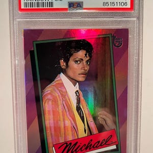 rare michael jackson trading cards Michael Jackson Opc Canadian version rare cards set with wrapper 1984 main image 0