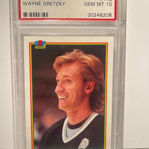 Wayne Gretzky 1990 Bowman PSA 10 Gem Mint Kings -Encased, Graded by PSA