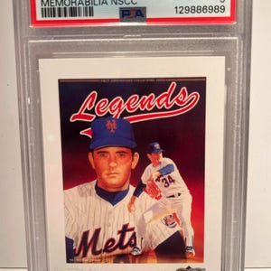 Nolan Ryan 1992 Legends Sports Memorabilia NSCC #C1 PSA 9 menta rara