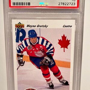 Wayne Gretzky 1991 Upper Deck French #621 Encased Graded PSA 10