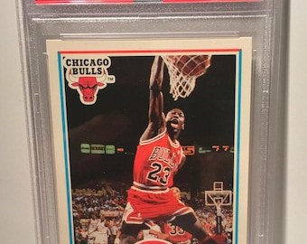 1990 Fleer MICHAEL JORDAN Chicago Bulls #26 PSA 9 Mint Hall