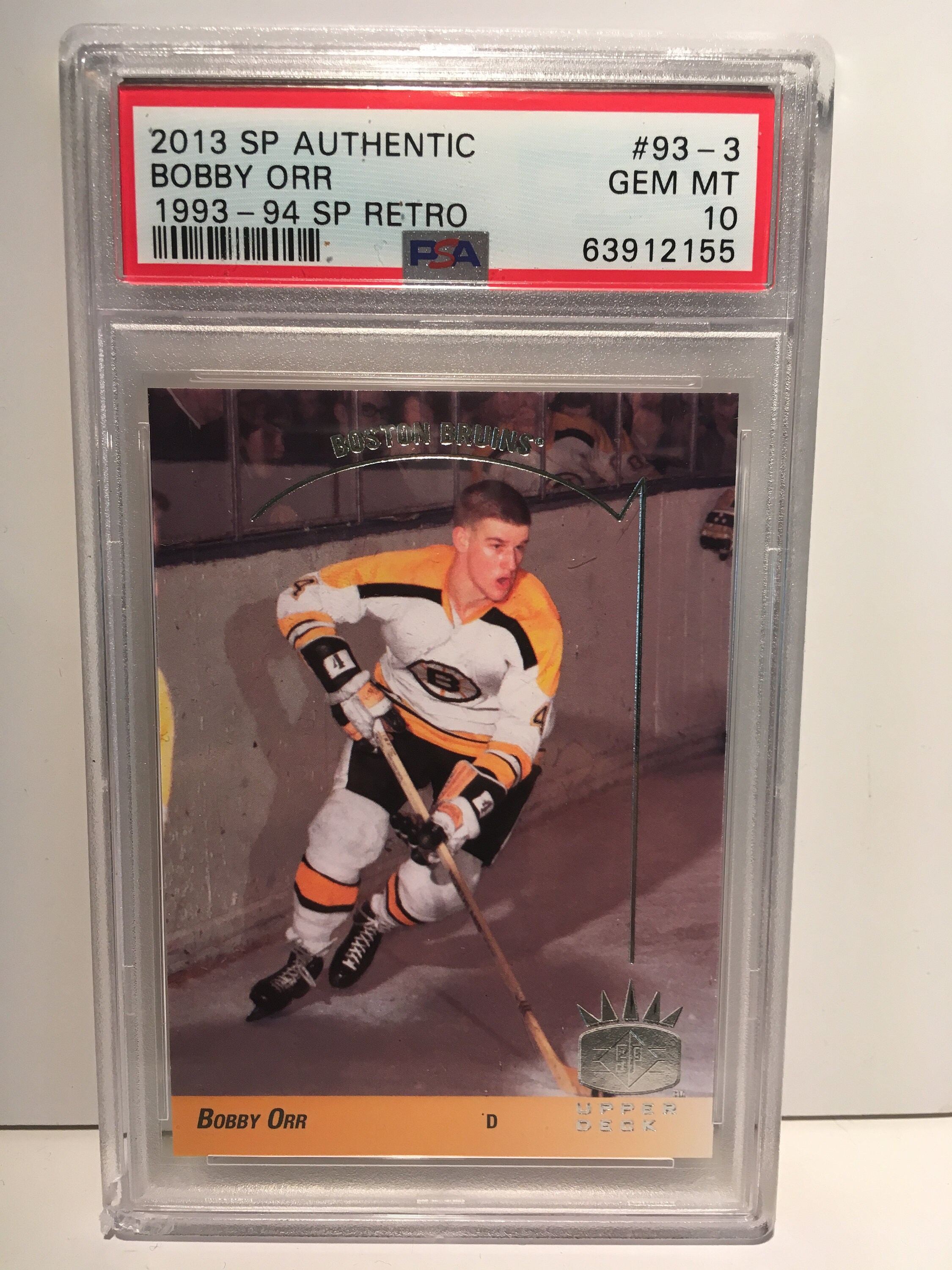 2013 SP Authentic Retro Bobby Orr PSA 10 Graded Encased Bruins Hall of Fame Etsy Canada