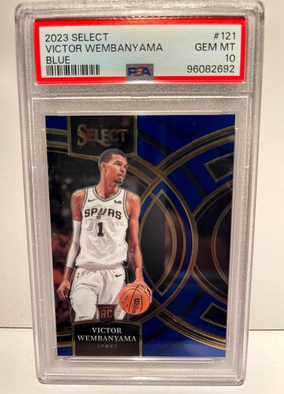 2023 Panini Select Victor Wembanyama #121 Blue PSA 10 Rookie