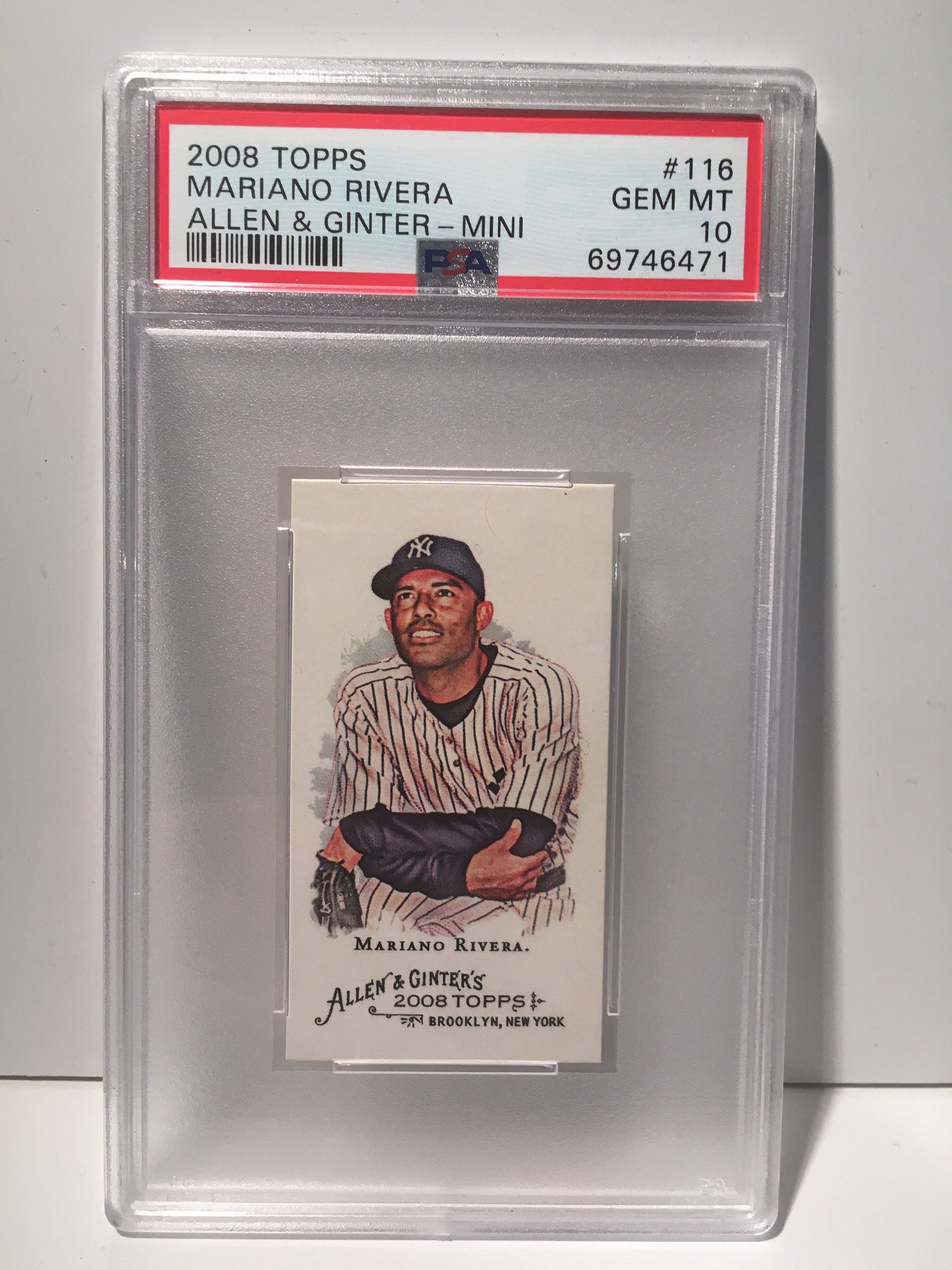 2008 Topps Allen Ginter Mini Mariano Rivera Yankees Hall of Famer 