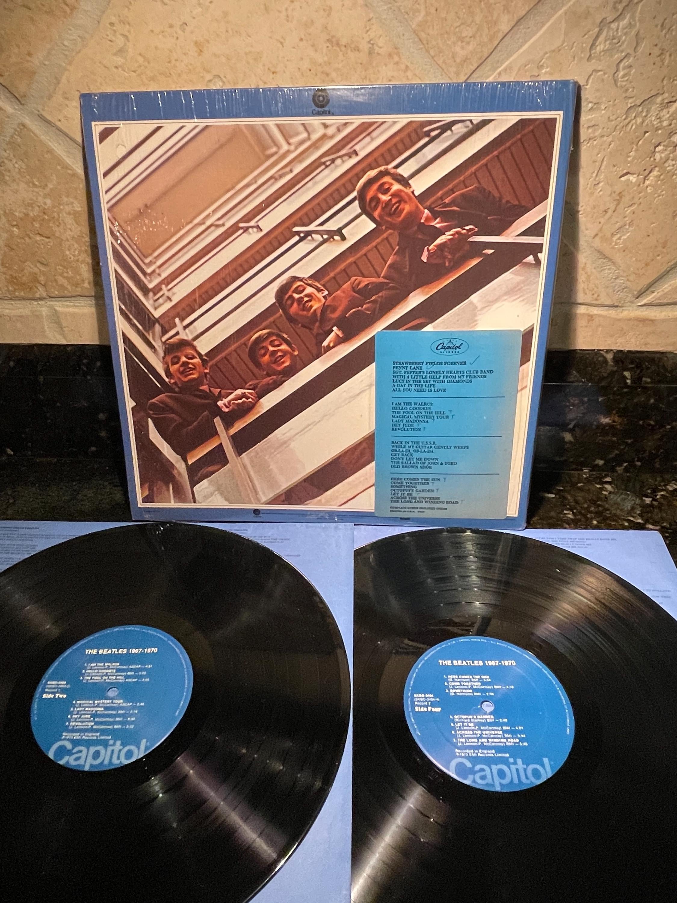 THE BEATLES Greatest Hits 1967-70 Aka Blue Album Vinyl Record LP