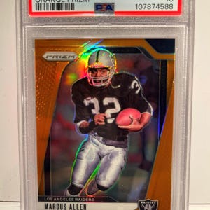 2024 Panini Prizm Marcus Allen Orange Prizm 231/249 PSA 10 HOF Graded Encased Gem Mint Rare