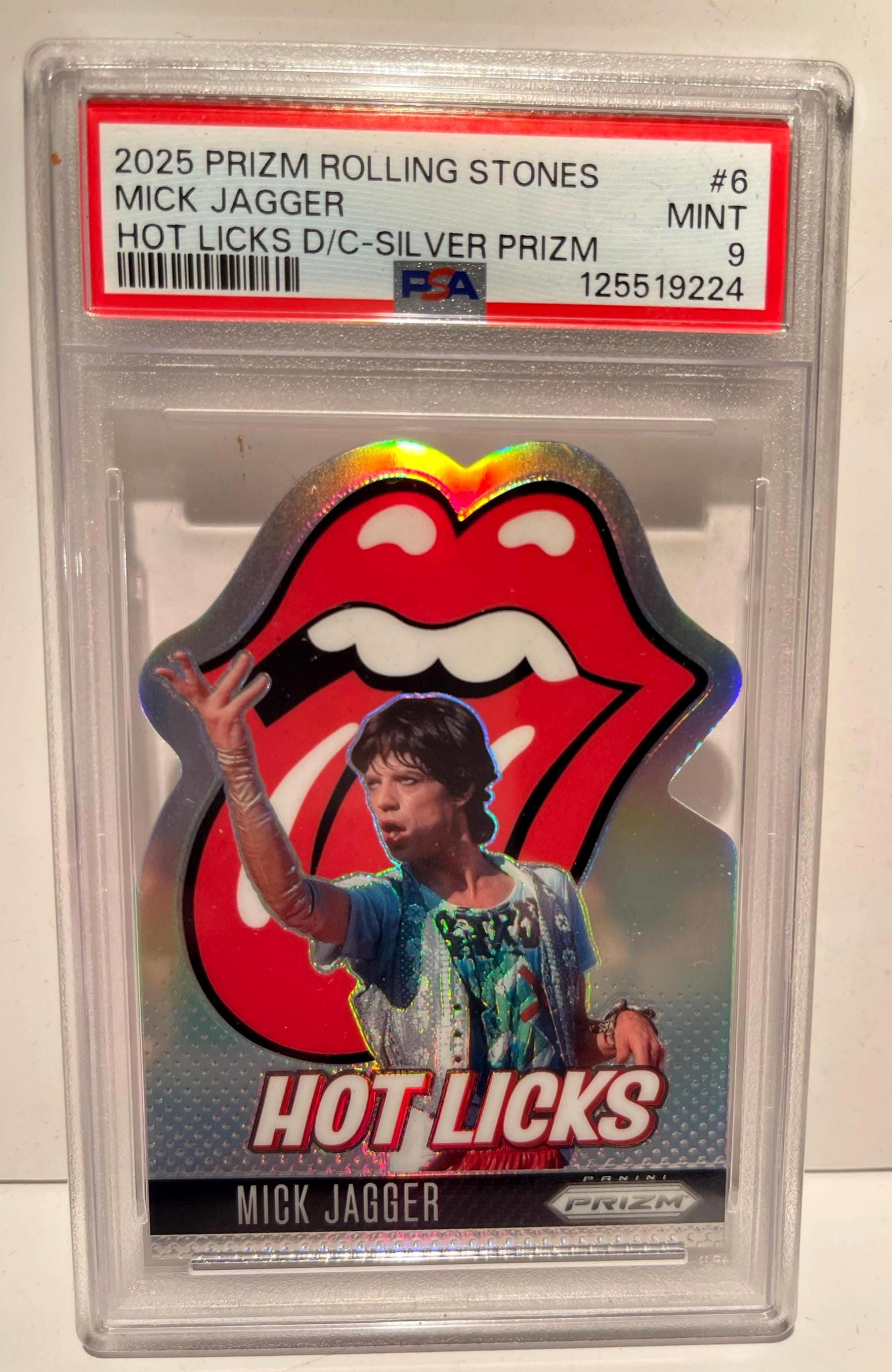 2025 Prizm Rolling Stones Hot Licks Die-cut Silver Prizm Mick
