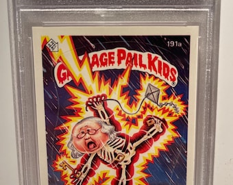 1986 Garbage Pail Kids Stickers Ben Bolt #191a PSA 9 Authenticated Graded
