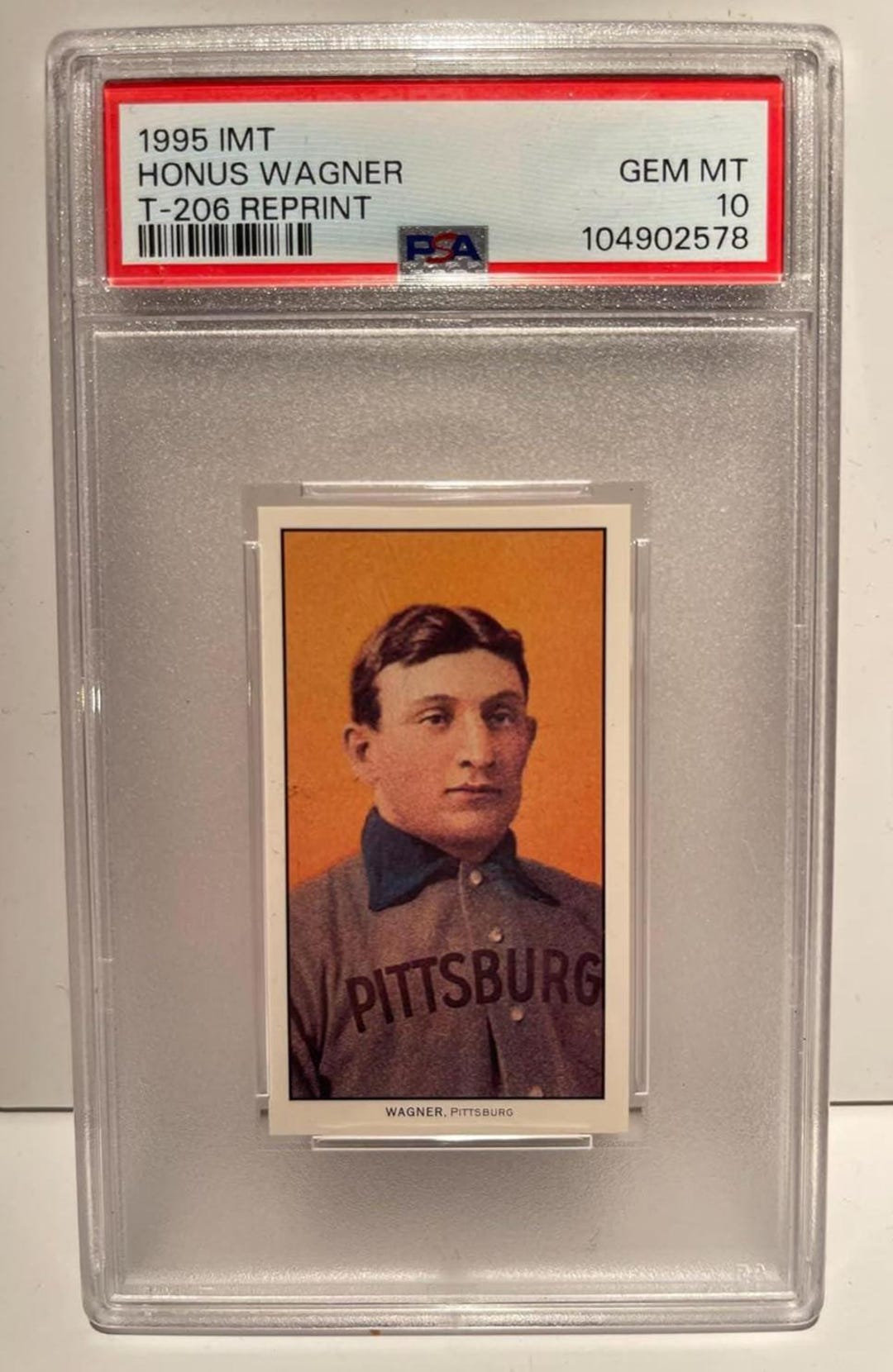 1995 IMT T-206 Reprint Honus Wagner PSA 10 Legendary Card - Etsy