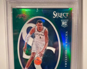 2023 Panini Select - Select Certified Green Prizm #3 Victor Wembanyama Rookie RC PSA 10
