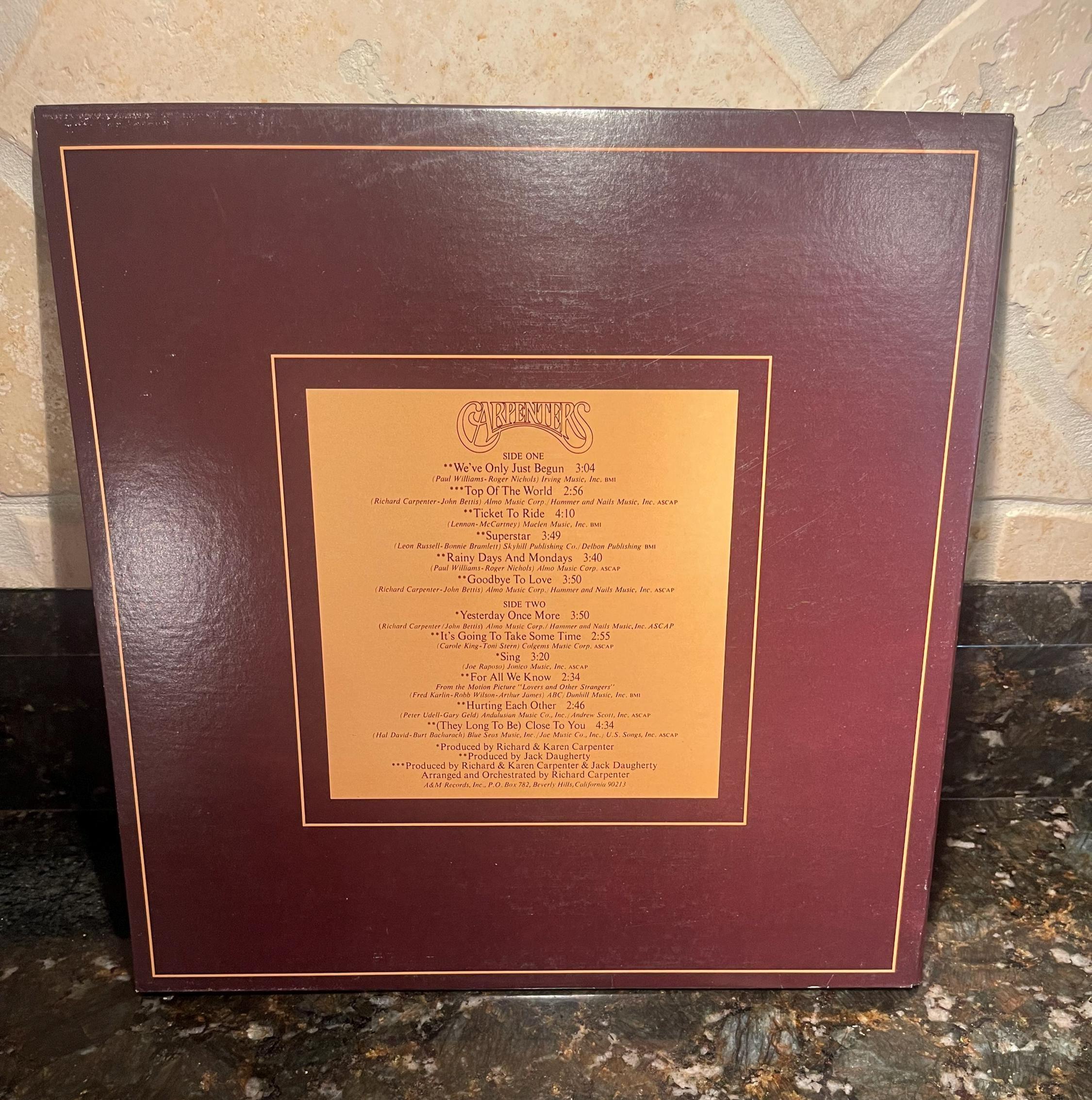 カーペンターズ - 「ザ・シングルス 1969-73」ヒットアルバム