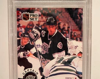 1991/92 Pro Set Hockey - Wayne Gretzky #574 - LA Kings PSA 9 - Etsy