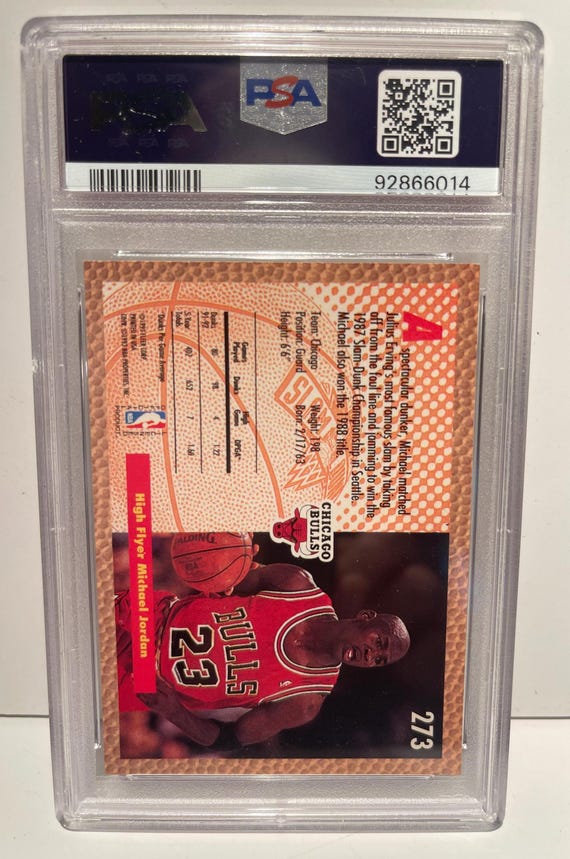Hall of Fame Michael Jordan 1992 Fleer #273 PSA 9 Mint Chicago