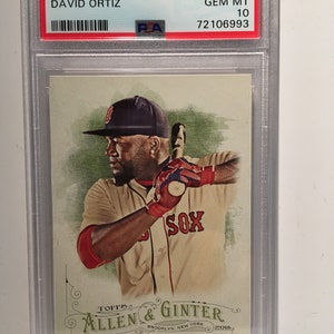 David Ortiz 2016 Topps Allen & Ginter PSA 10 Gem Mint Red Sox Legend Graded Encased Rare