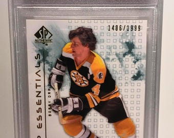 2009 SP Essentials Bobby Orr PSA 10 - Limitado a 1999 ejemplares - Muy raro, grado 10