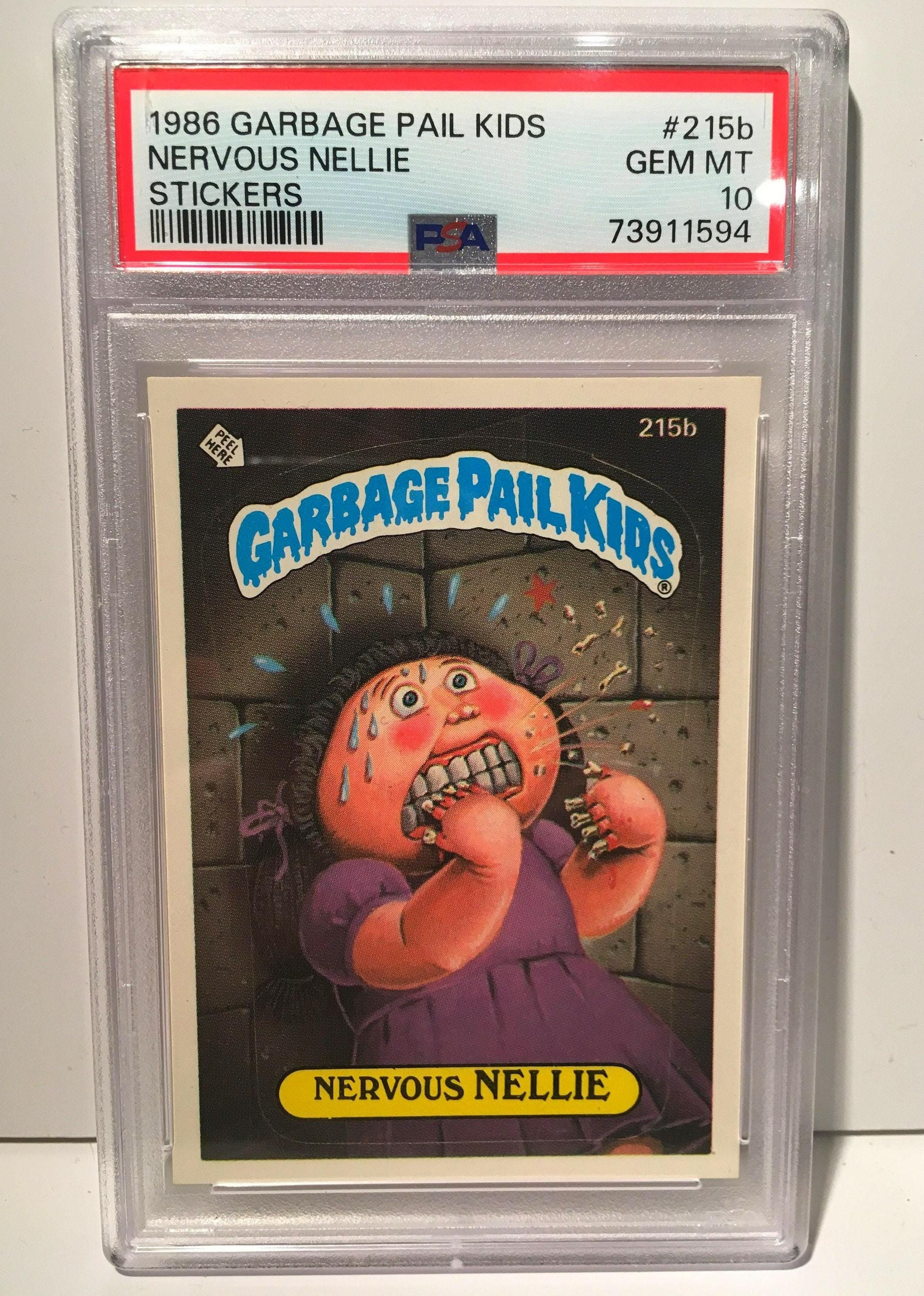1986 Garbage Pail Kids Nervous Nelly PSA 10 Gem Mint Rare - Graded